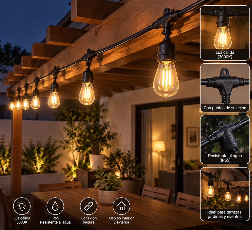 Guirnalda De Luces Led 10 Metros