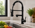 Mescladora Monocomando Premium Para Cocina Negro Mate