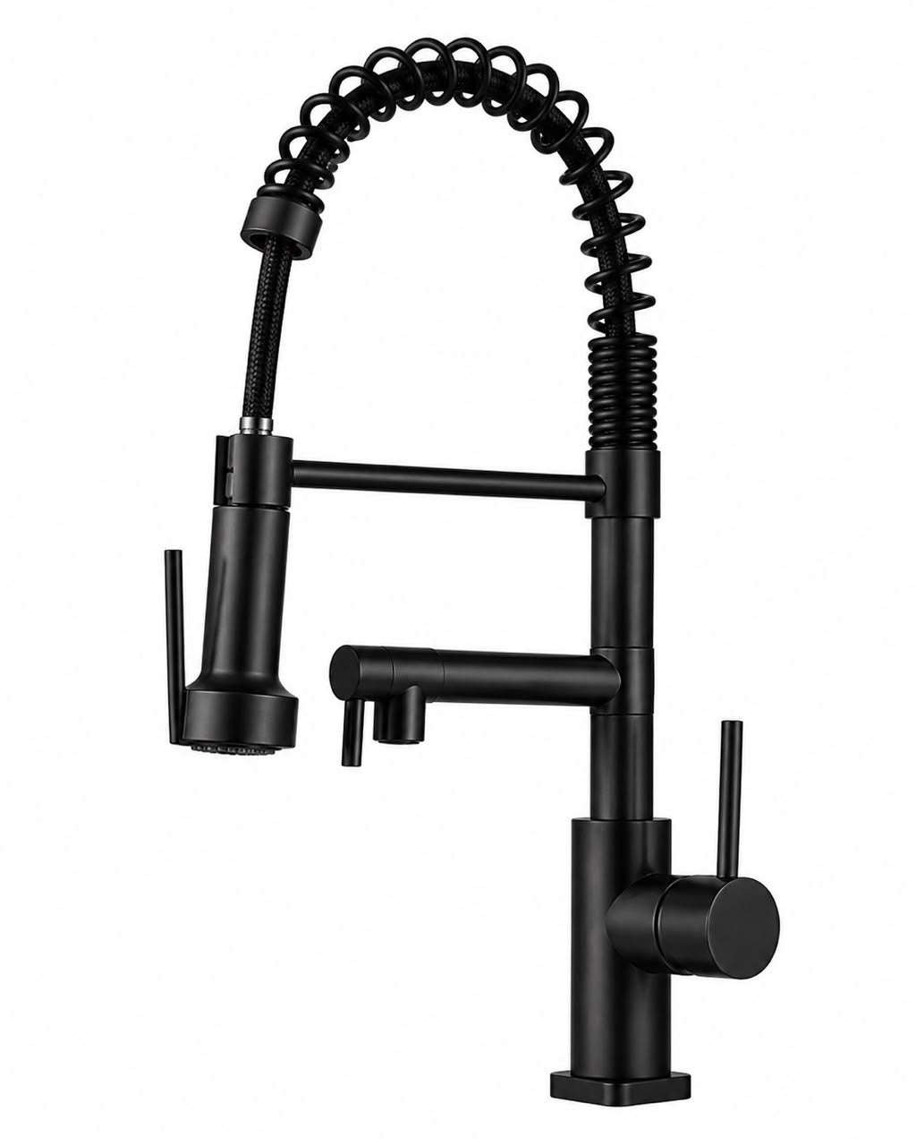 Mescladora Monocomando Premium Para Cocina Negro Mate