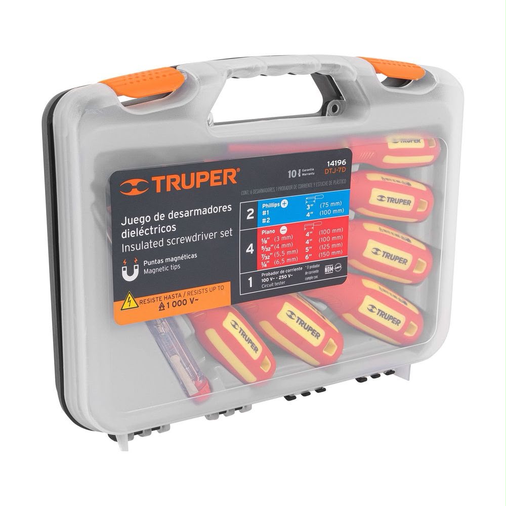 Juego De Desarmadores Dielectricos Truper 1000v