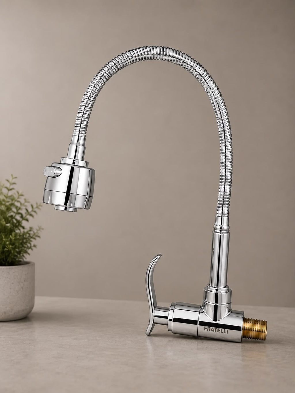 Caño Cocina Flexible Fratelli Cromado