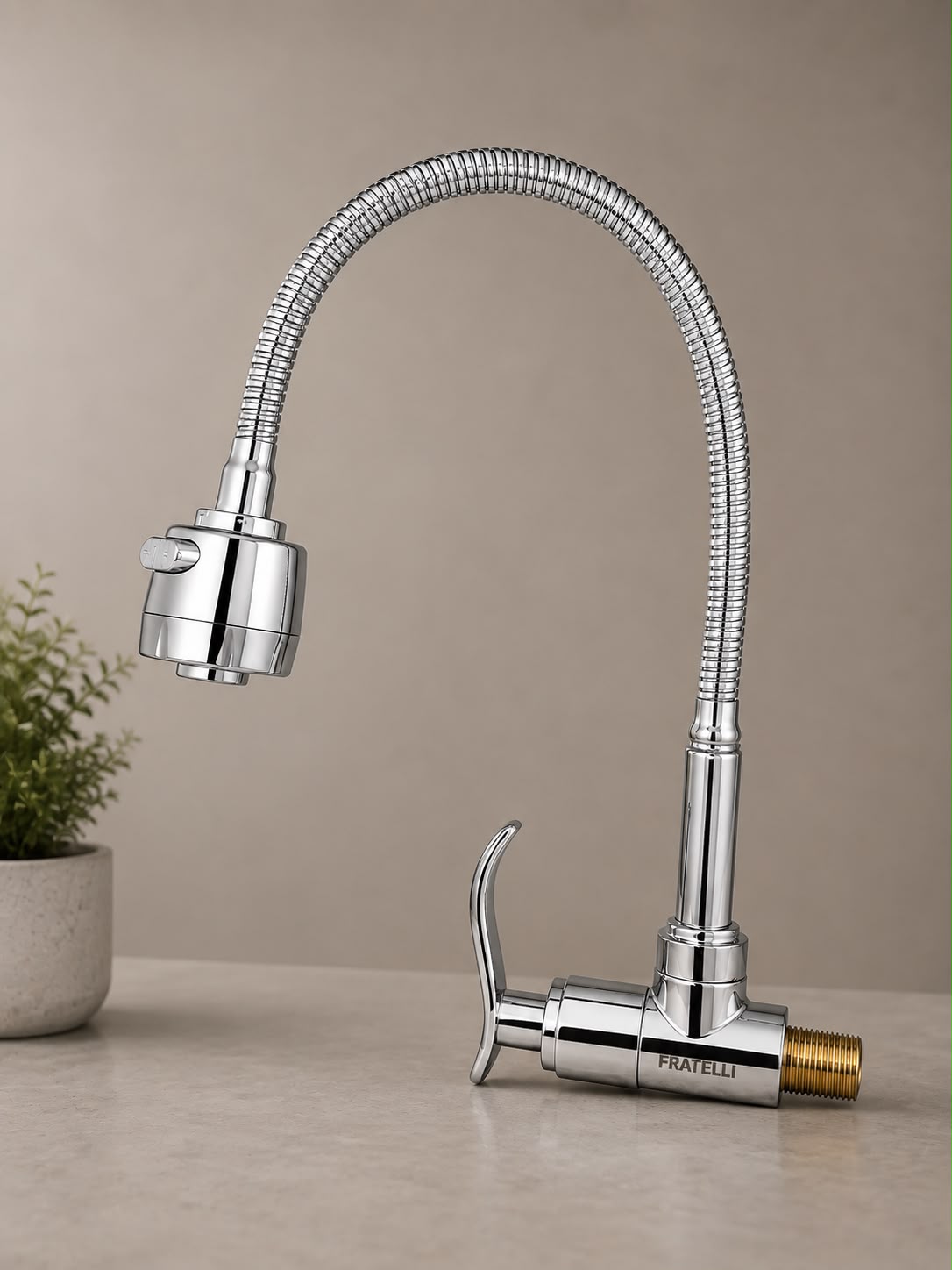 Caño Cocina Flexible Fratelli Cromado