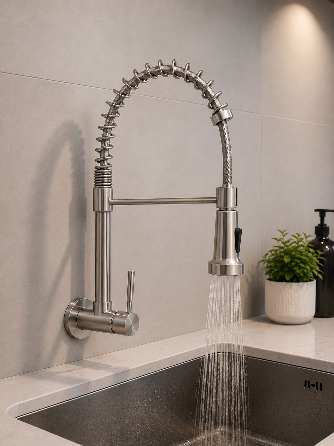 Caño Para Cocina Pared Satinado