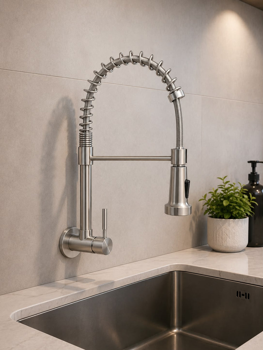 Caño Para Cocina Pared Satinado