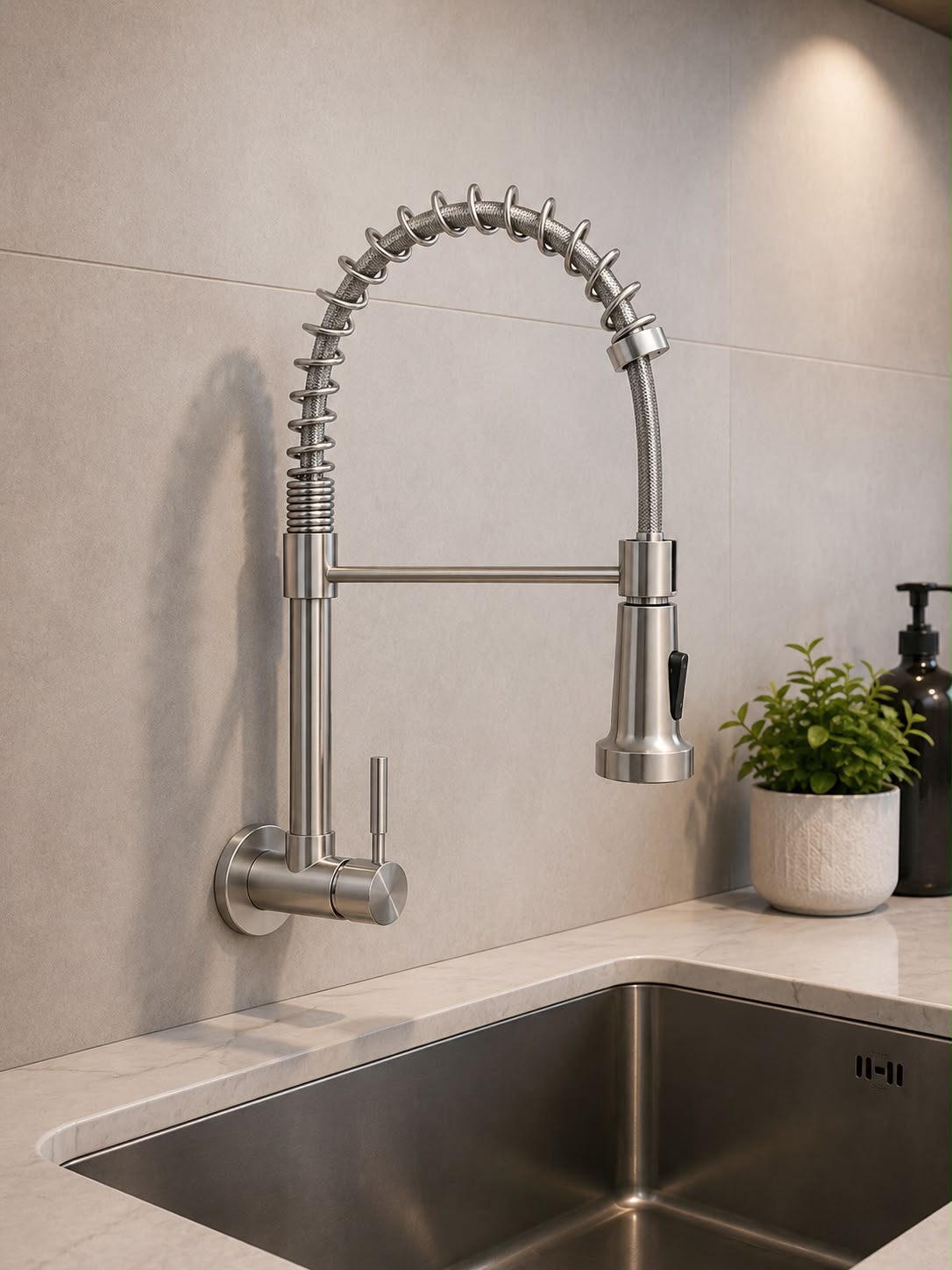 Caño Para Cocina Pared Satinado